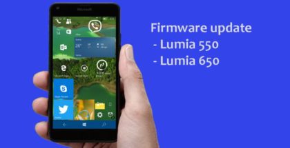 Firmware update Lumia 650 550