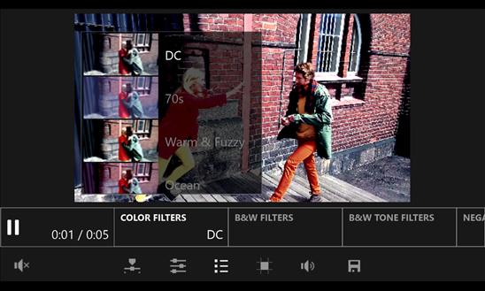 video tuner app for Windows Phone 8.1 for video processing