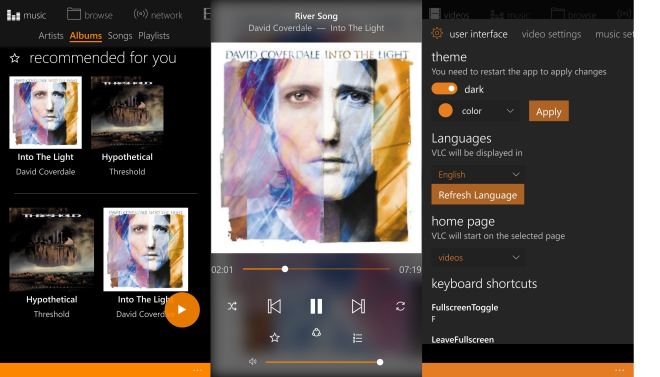 vlc universal app windows 10