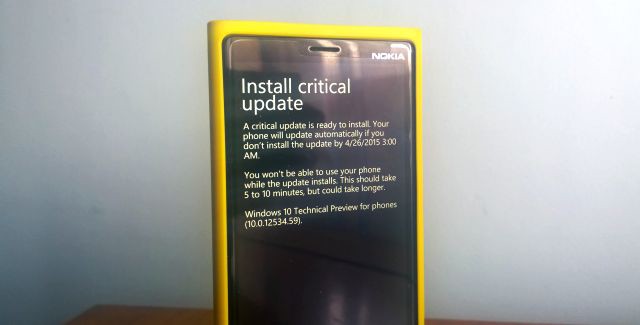 Windows 10 Build Preview 10052 installation