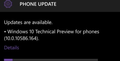 Windows 10 Mobile 10586.164