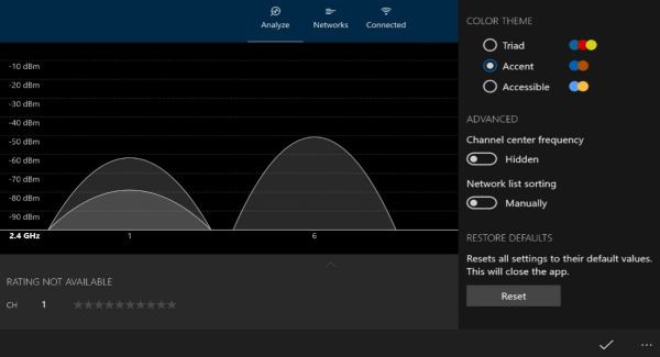 WiFi Analyzer: Universal Windows 10 app available in Preview form