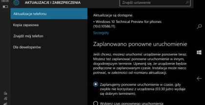 Windows 10 Mobile build 10586.11