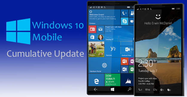 Windows 10 Mobile Cumulative Update