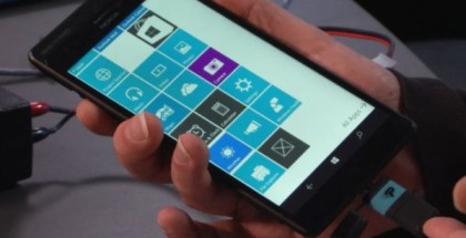 Windows 10 prototype with USB on the Go