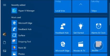Windows 10 Tiles