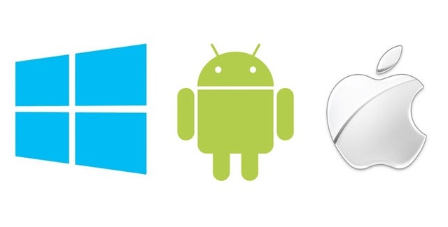 windows vs Android vs iphone ios