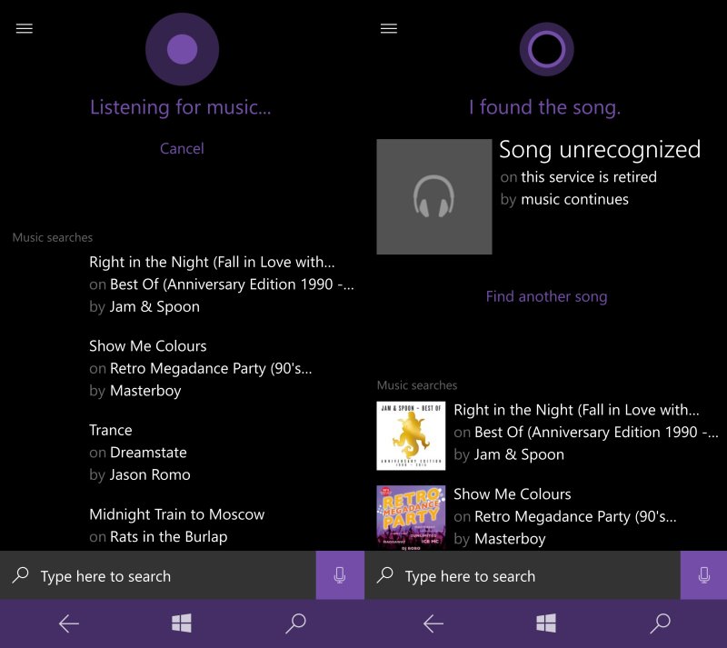 Cortana Music ID