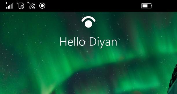 Windows Hello Diyan