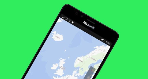 Windows Maps app phone mobile 10 Microsoft
