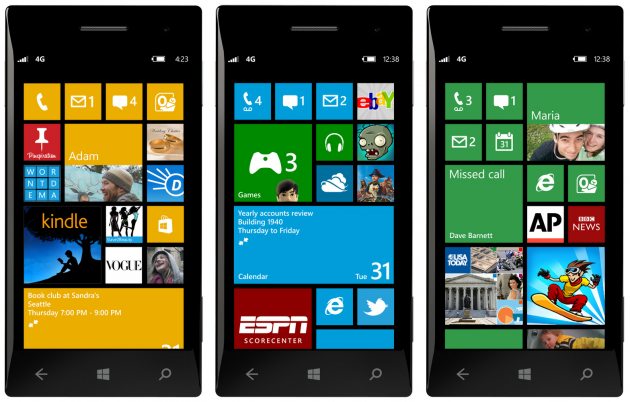 Sony Windows Phone 8 models mock-up