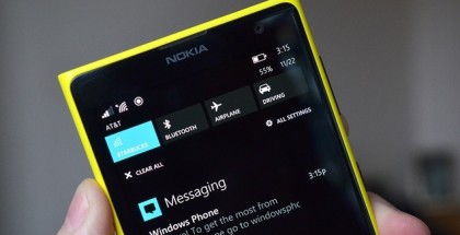 Windows Phone 8.1 Action Center