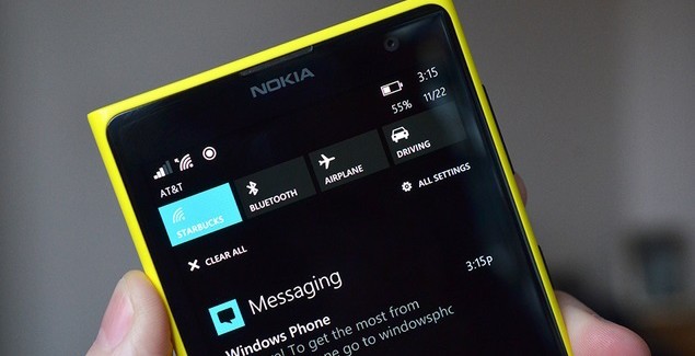 Windows Phone 8.1 Action Center