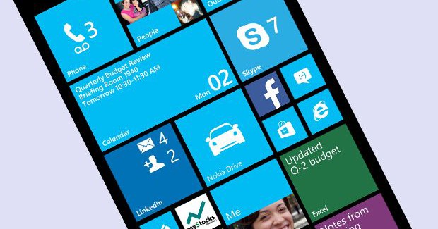 Windows Phone home screen