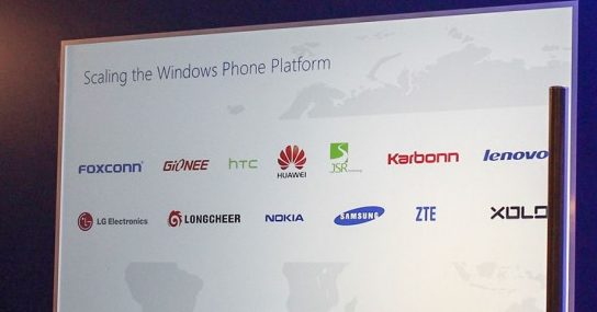 Nine new Windows Phone hardware partners