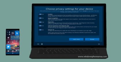 Privacy setup exprience Windows 10 Creators update