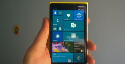 WIndows 10 mobile start Lumia 920