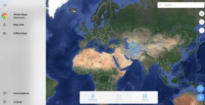 WinGo Maps is an unofficial Google Maps client