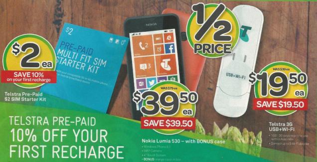 Lumia 530 Nokia by Telstra Australia promotion november 2014