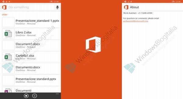 Work Assistant Cortana Windows 10 Office