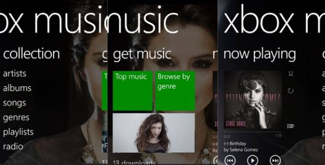 xbox music app for windows phones
