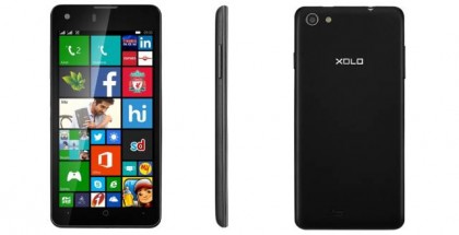 Xolo Win Q900s Windows Phone front back and side