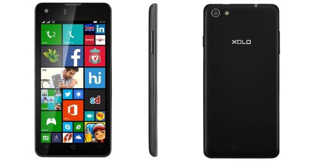 Xolo Win Q900s Windows Phone front back and side