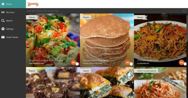Yummly app for Windows 10