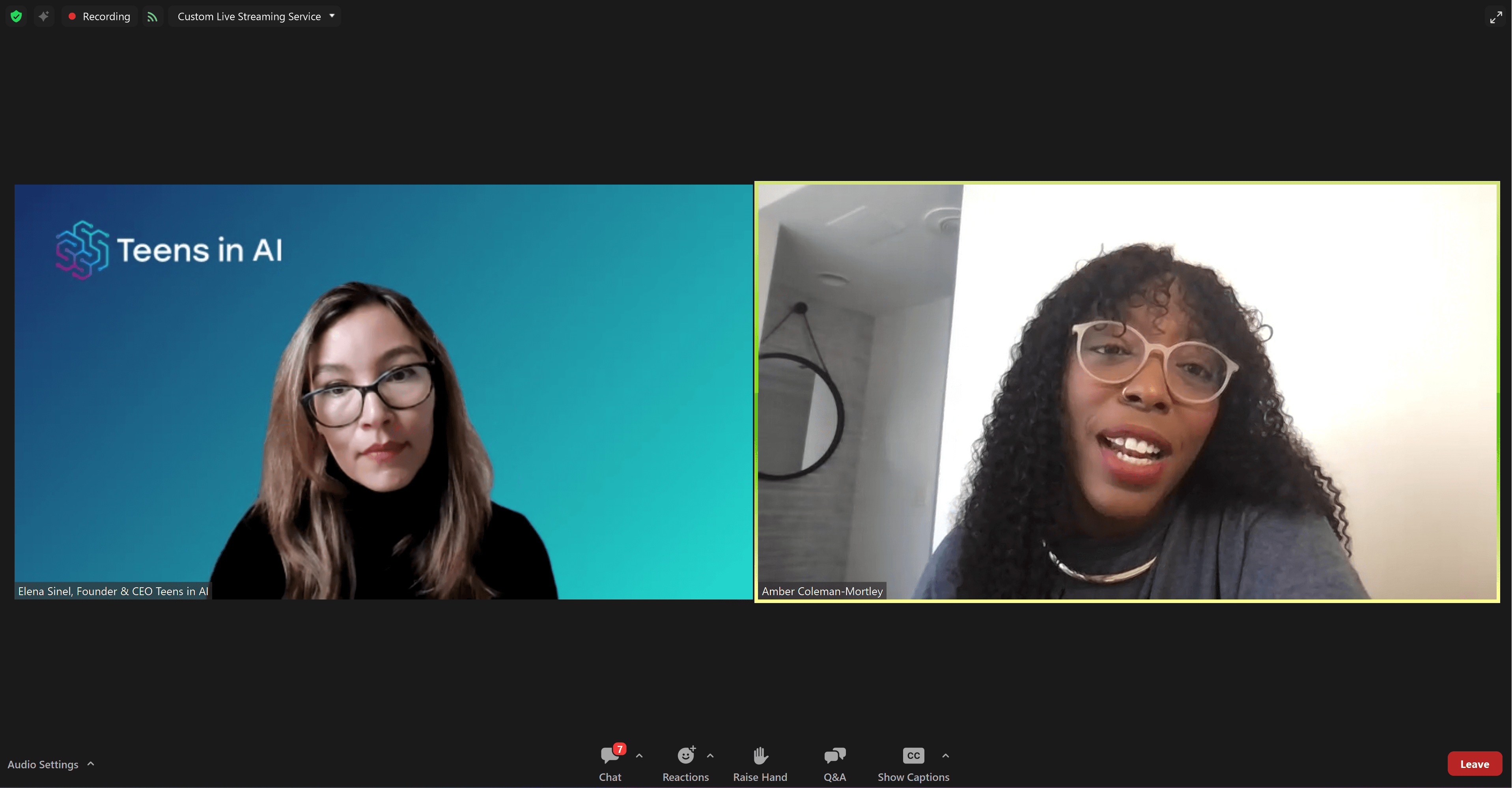 The Female Quotient and Elena Sinel, Teens in AI Podcast The Female Quotient and Elena Sinel, Teens in AI Podcast
